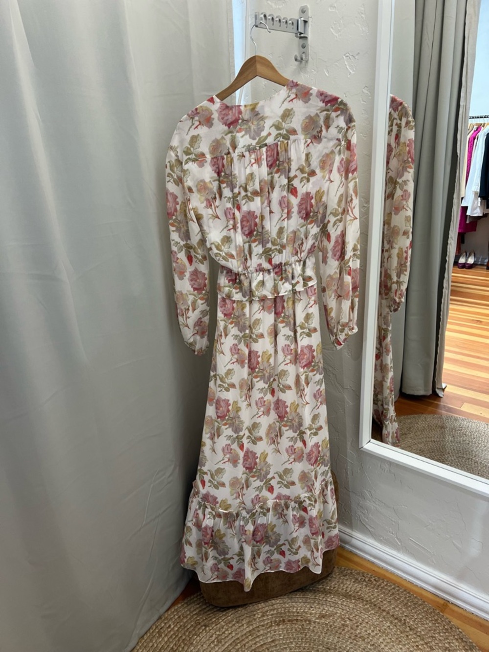 The Kooples Floral English Roses Ruffle Maxi Dress - Picture 5 of 16